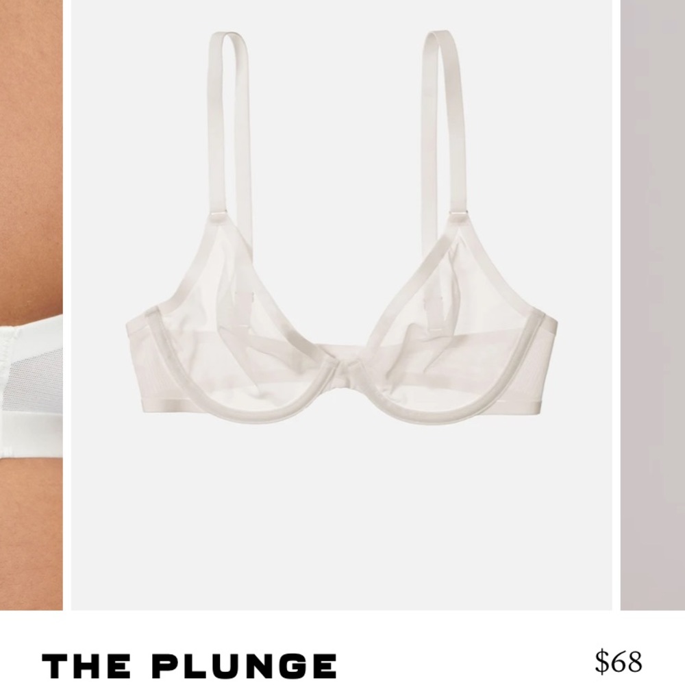 CUUP Bra The Plunge Mesh Salt 38G